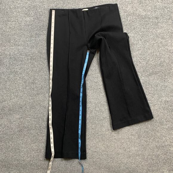 Maeve Pants Womens MP Petite Black The Margot Kick Flare Cropped Tailored Seam - Picture 6 of 9